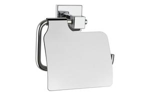 VitrA Q-Line Toilet Roll Holder w/Cover - Chrome